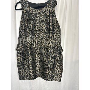 Metallic Cheetah Print Dress